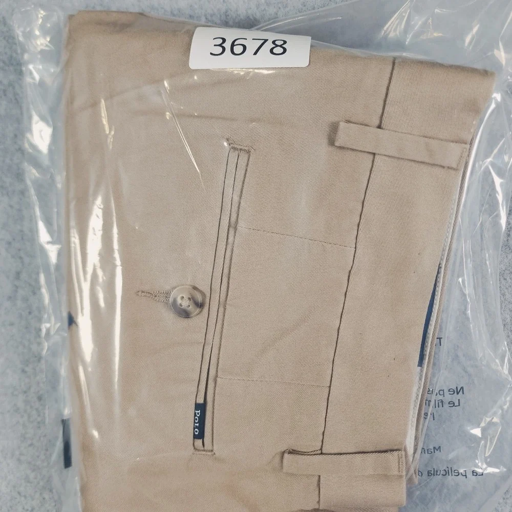 Polo Ralph Lauren AOP Shorts Mens‎ 31x9 Beige Chino Pony Logo Classic